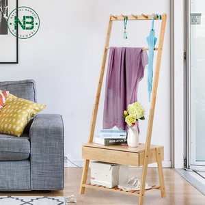 Más libre, diseñado de madera de pie perchero sombreros sombrero rack soporte 5 gancho de abrigo rack Hall tree - Product Image 5