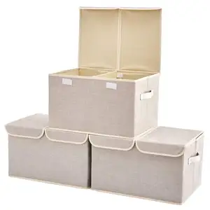 3er Pack Faltbarer Aufbewahrung skorb Behälter Behälter Würfelset für Kleidung Spielzeug Bücher Home Office