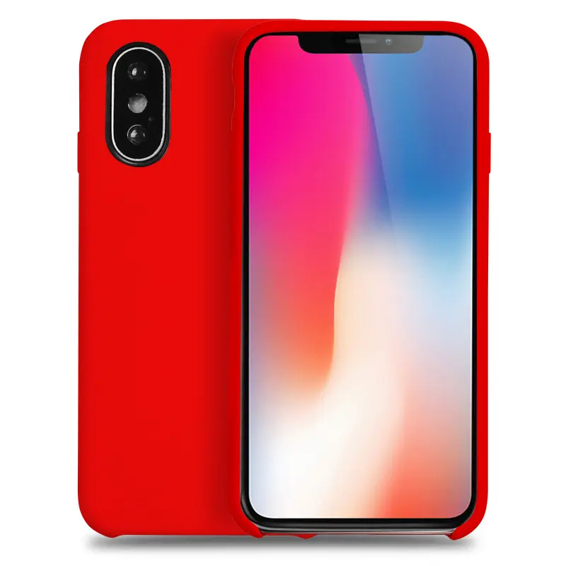 Casing Ponsel Iphone X Silikon Cair, Casing Silikon Karet Silikon Cair Asli