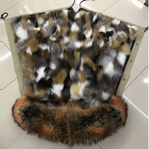 Di modo Nuovo Stile Genuino Muskrat Pelliccia di <span class=keywords><strong>Visone</strong></span> Fodera del <span class=keywords><strong>Cappotto</strong></span> <span class=keywords><strong>Con</strong></span> <span class=keywords><strong>Cappuccio</strong></span> di Inverno Delle Donne Parka - Product Image 5