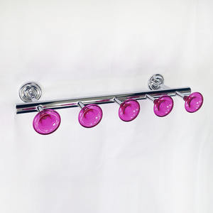 Elegante color marrón trompeta forma 3 ganchos para sombreros montados en la pared - Product Image 6