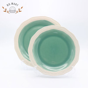 Por encargo en China recatvie placa <span class=keywords><strong>de</strong></span> cristal único Esmeralda <span class=keywords><strong>gres</strong></span> <span class=keywords><strong>vajilla</strong></span> - Product Image 2