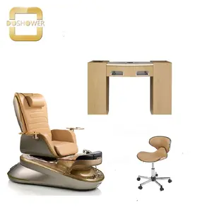 Chaise de massage pour manucure, fauteuil avec tabouret, pour massage et pédicure spa