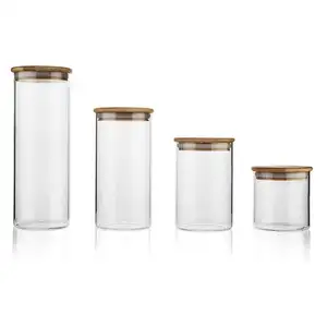 Khối lượng khác nhau rõ ràng kính nổi mason jar malaysia nhiệt-thủy tinh chịu jar