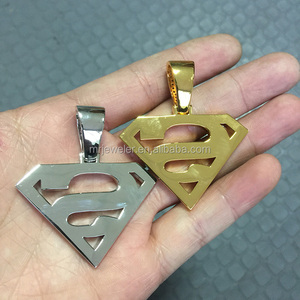 Articles les plus vendus Design de motifs de superman Bijoux de mode Pendentifs personnalisés glacés - Product Image 4