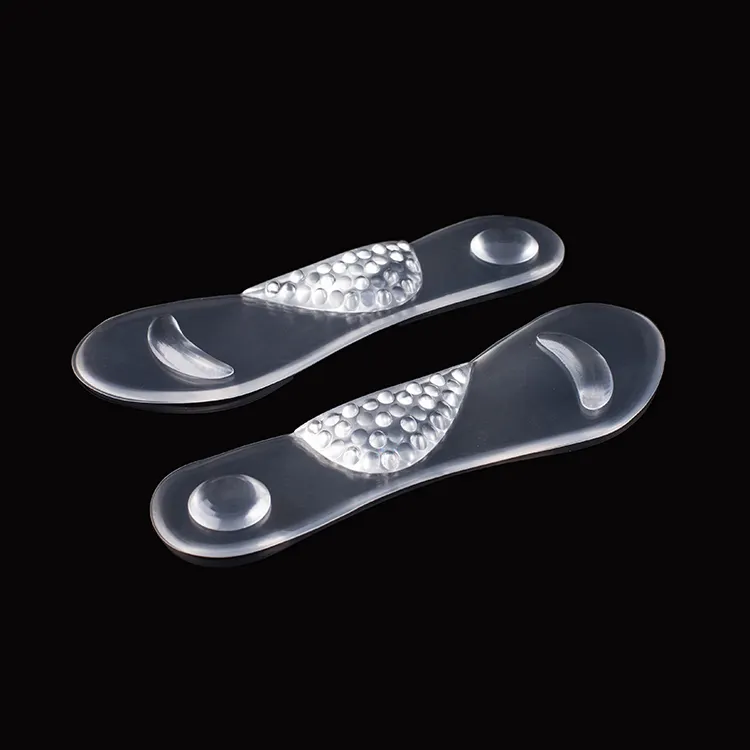 Women orthopedic pu gel shoes cushions insoles 3/4 arch support insole
