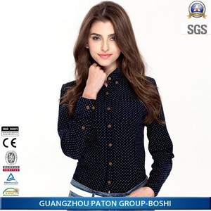Camicette eleganti personalizzate camicie da ufficio in Chiffon da <span class=keywords><strong>donna</strong></span> camicetta da <span class=keywords><strong>donna</strong></span> camicia di flanella <span class=keywords><strong>rossa</strong></span> - Product Image 3