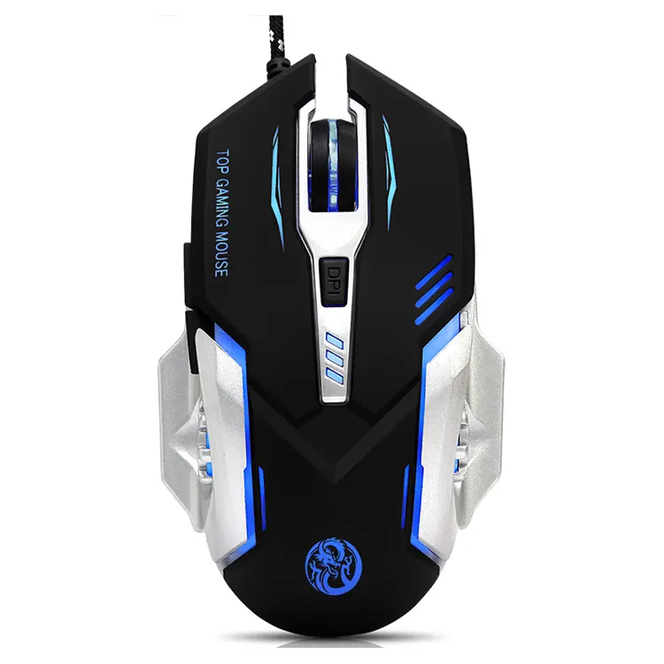 Factory Price Cheap brand logo led light wired gaming mouse 7D