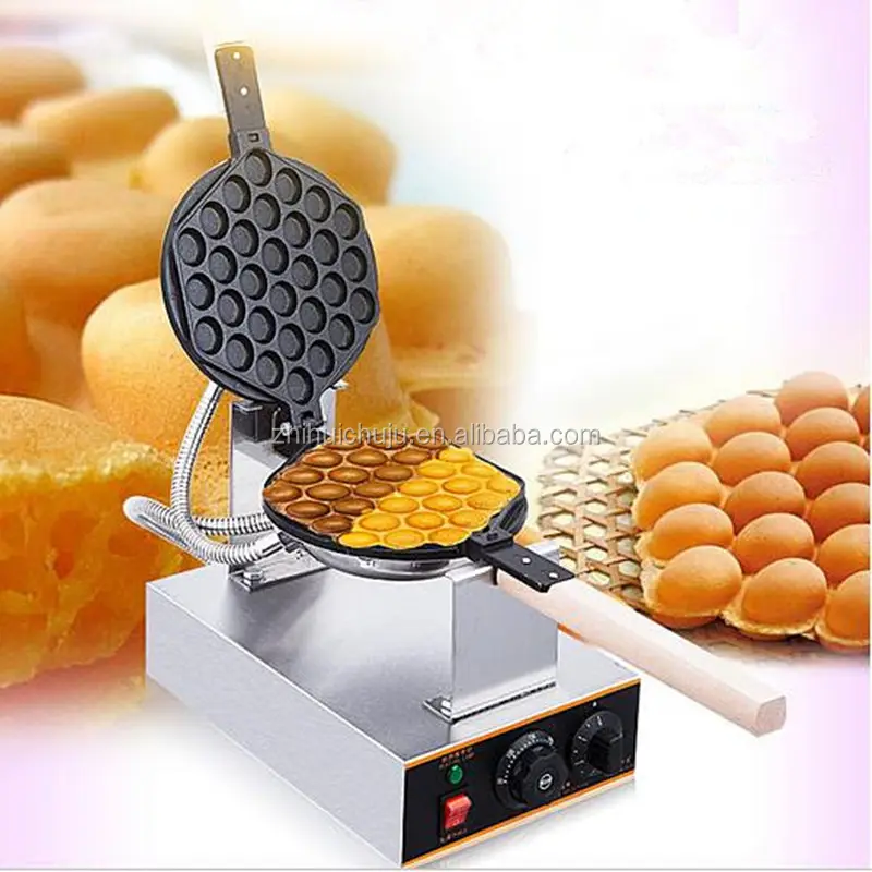 Professional egg bubble waffle maker, ice cream egg waffle maker, hong kong waffle machine