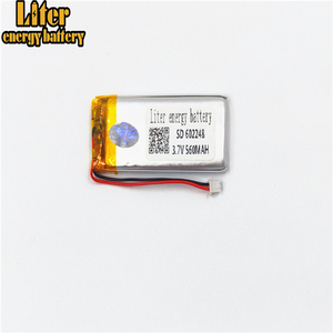 Plug 1,25-2 p 602248 560 mAh <span class=keywords><strong>3</strong></span>,7 V rechargeable LiPo battery solar Li ion polymer lithium battery with PCM - Product Image 5