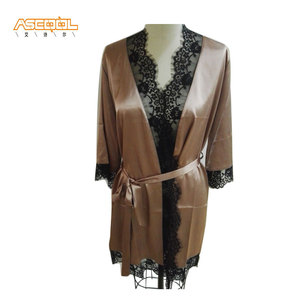 Satén de la alta calidad no satic mujeres de los <span class=keywords><strong>pijamas</strong></span> de verano - Product Image 1