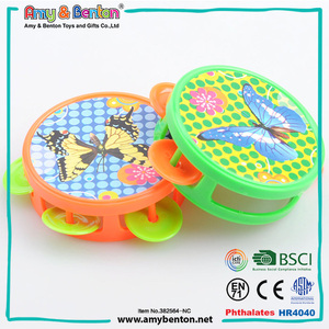 Tamborines educativos de plástico, pequeños, baratos - Product Image 4