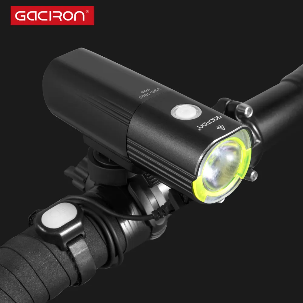 Cycle Accessories 1000Lumen Led Bicycle Light Set Power Bank Large Battery 4500mAh Rechargeable Bike Headlight