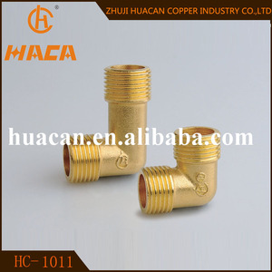 Plus de 10 anos expérience approvisionnement d'usine Brass homme tuyau raccord coude, 90 grau coude - Product Image 1