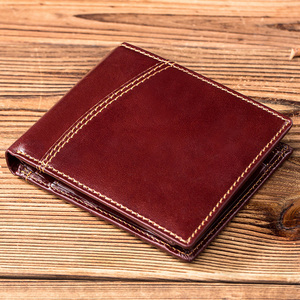 الصين RFID ذكر الجنس بواسطة الأناناس جلد نباتي نمط جلد في بني صغير قصير حاملي بطاقات المحفظة - Product Image 6
