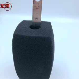 Copertura in Spugna Personalizzata Nera per <span class=keywords><strong>Microfono</strong></span> con Logo Floccato per Paravento <span class=keywords><strong>Microfono</strong></span> 2021 - Product Image 2