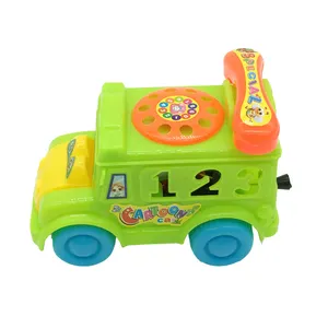 Cartoon Nummer Telefoon Bel Pull Line Cars Speelgoed