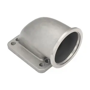 304 Stainless Steel 2.5'' 3" 3.5'' Vband 90 Degree Elbow Adapter Flange Cast Turbocharger For T3 T4 Turbo