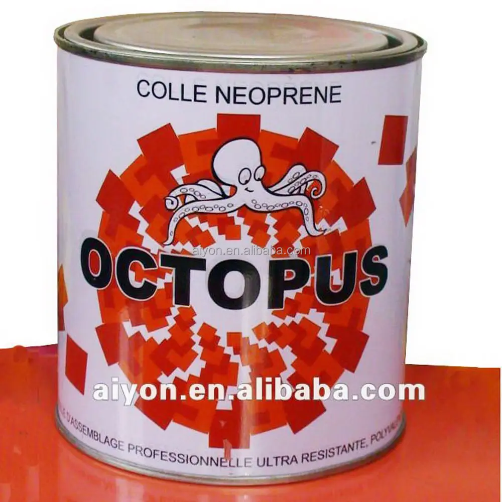 aluminum tube and canned contact cement, chloroprene rubber glue