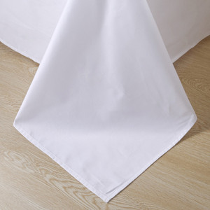 Tissu hôtel drap de <span class=keywords><strong>lit</strong></span> plat dans l'ensemble de literie ligne de <span class=keywords><strong>lit</strong></span> blanc 100% coton qualité classique tissé solide housses de <span class=keywords><strong>couette</strong></span> <span class=keywords><strong>240x260</strong></span> 5 pièces - Product Image 5