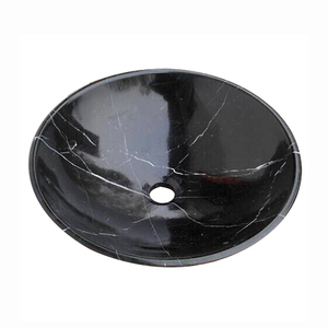 Custom negro piedra de mármol <span class=keywords><strong>lavabo</strong></span> redondo precio - Product Image 2