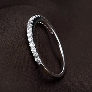<span class=keywords><strong>Anello</strong></span> <span class=keywords><strong>Sottile</strong></span> Rotondo alla Moda per Donna, Gioiello in <span class=keywords><strong>Argento</strong></span> con Pietra CZ, Vendita Calda 2019 - Product Image 5