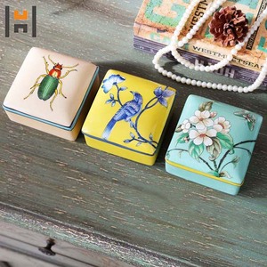 Keramische Trinket Box Handpaint Porselein Accessoires Doos