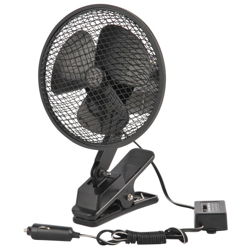 Черный вентилятор для автомобиля 12v с зажимом 6 дюймов Автомобильный Вентилятор