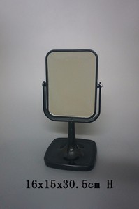 Miroir de bureau rond en plastique noir de qualité stable - Product Image 5