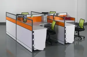 high quality 4 seat office workstation cubicle for office
