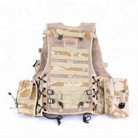 Conjunto de Chaleco Táctico Modular con Camuflaje del Desierto Británico, con Correas y Bolsas, Equipo de Defensa Personal