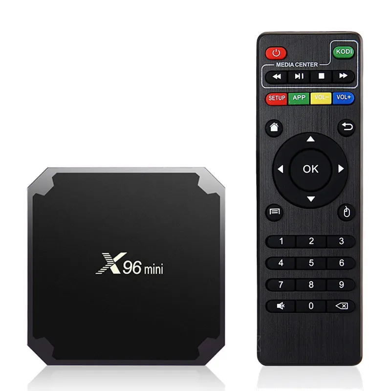 Hot selling android tv box X96 mini 2gb 16gb S905W quad core android 8.1 smart TV box better than X96 mini set top box