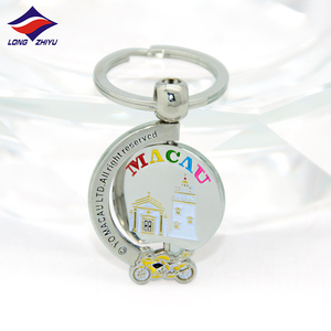 Longzhiyu 17 Năm Nhà Sản Xuất Tùy Chỉnh Xoay Keychain Dog Quay Móc Chìa Khóa Với Logo Đầy Đủ Kim Loại Keyring Nhà Máy Bán Buôn - Product Image 2