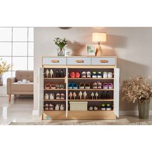 Classeur à chaussures à <span class=keywords><strong>3</strong></span> <span class=keywords><strong>portes</strong></span> et tiroirs de rangement, armoire moderne, bon marché, usine chinoise, 2021 - Product Image 3