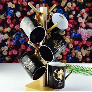 Tasse <span class=keywords><strong>de</strong></span> luxe en grès, poterie magique, tasse à café en céramique à coloration changeante, avec poignée en or, vente en gros, unités - Product Image 4