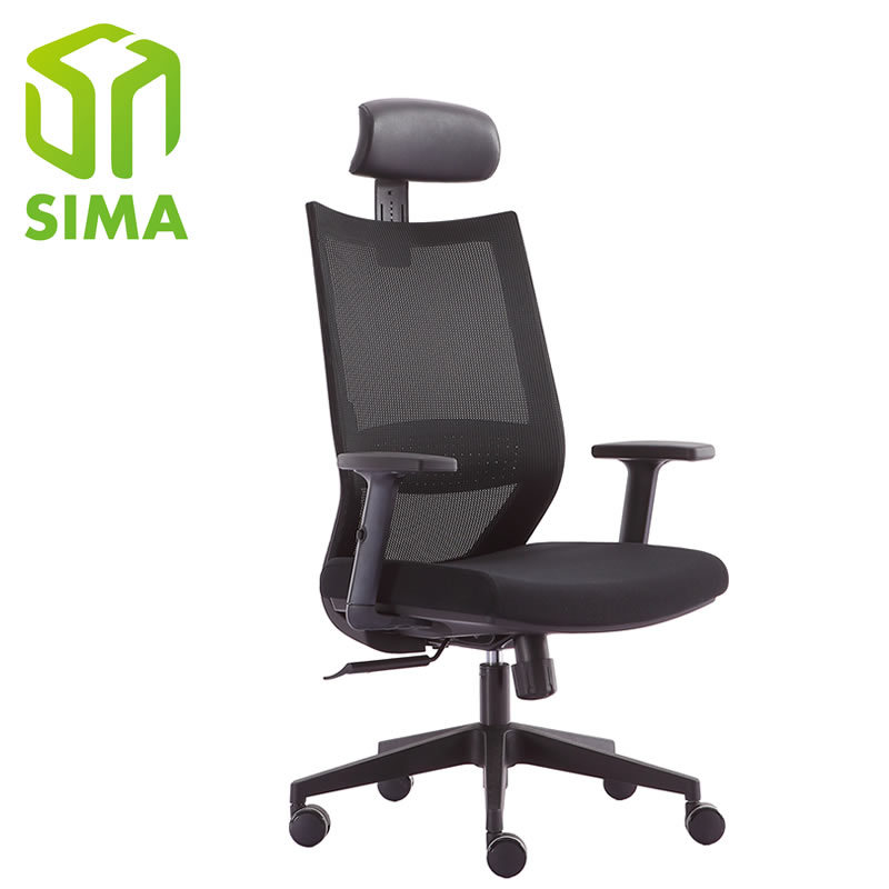 Popular Black gray office multi-functional manager swivel chair