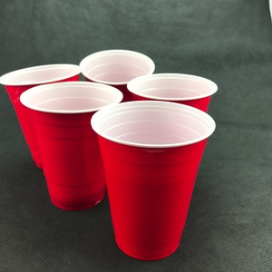 2024 vente chaude 16oz Ps matériel jetable banquet à paroi unique tasse en <span class=keywords><strong>plastique</strong></span> <span class=keywords><strong>rouge</strong></span> - Product Image 2