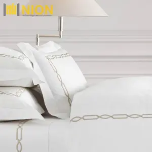 Italian Fretwork Sateen Bedding Collection for Hotel/Home with Full Package Service for Online