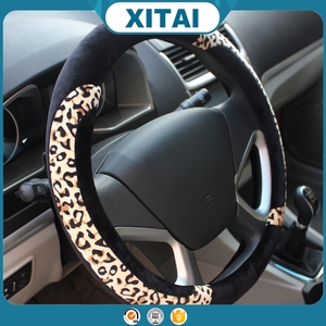 Fashional universel imprimé léopard couverture <span class=keywords><strong>de</strong></span> <span class=keywords><strong>volant</strong></span> <span class=keywords><strong>de</strong></span> voiture avec la meilleure qualité - Product Image 2