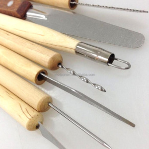 7 unids/<span class=keywords><strong>set</strong></span> de cerámica de arcilla de polímero de escultura mano cincel de carpintería fabricación de herramientas - Product Image 2