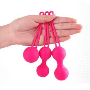 3 unids/lote silicona vagina vibradores bola <span class=keywords><strong>Kegel</strong></span> vaginal apretado ejercicio bola juguetes adultos del sexo para las mujeres - Product Image 1