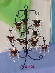 Iron Tealight <b>Holder</b> With <b>Black</b> Iron Stand for Home Decoration Item - Product Image 2