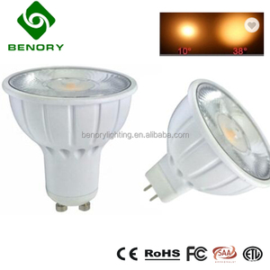 Benory Hotsale 7W 8W GU10 hẹp Chùm tia góc 10/20 độ LED Spotlight nhôm MR16 lõm ánh sáng lịch thi đấu cri95 COB GU10 LED - Product Image 3