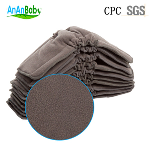 AnAnBaby Forros reutilizables lavables con refuerzos Insertos de pañales de algodón para bebés - Product Image 2