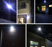 Lampe solaire à 20 LED avec détecteur de mouvement PIR, IP54, 6000K, lumière du jour, pour mur, allée, sécurité, clôture