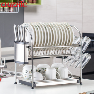 Giá Phơi Đồ Nhà Bếp Lớn Hai Tầng Bằng Thép Không Gỉ Thiết Kế Hiện Đại - Product Image 3