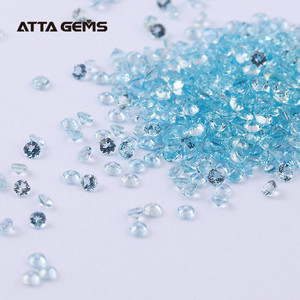 1,5mm redondo <span class=keywords><strong>apatita</strong></span> verde piedras sintéticas para la joyería - Product Image 1