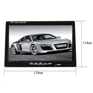 Servicio del OEM 7 "TFT LCD parasol del coche monitor de TV PC DC 12 V