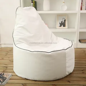 Casa sillas al aire libre/de interior salón silla de bolsas de agua/lágrima blanco bolsa de frijol