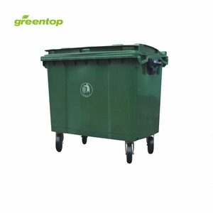 1100L and 660L large plastic waste bins /hopper bins /recycling bins
